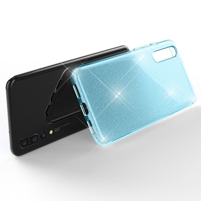 NALIA Glitzerhülle für Huawei P20 Pro – Funkelnder Glitzer-Look & Grip – SHINEPOP (Silikon Case) – Marke aus Berlin Gold NALIA Protective Hülle