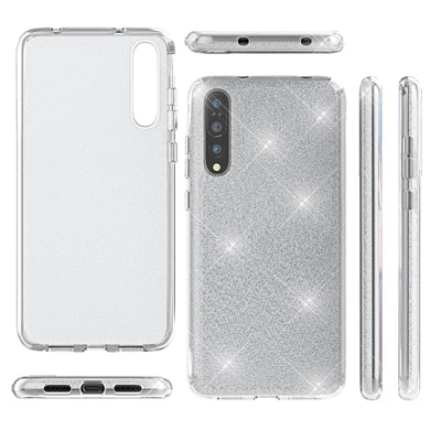 NALIA Glitzerhülle für Huawei P20 Pro – Funkelnder Glitzer-Look & Grip – SHINEPOP (Silikon Case) – Marke aus Berlin Gold NALIA Protective Hülle
