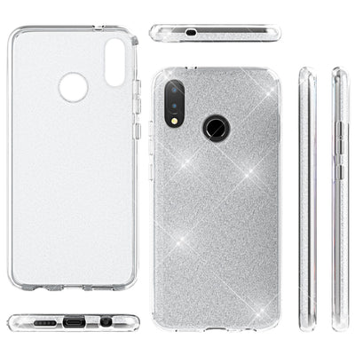 NALIA Glitzerhülle für Huawei P20 Lite – Funkelnder Glitzer-Look & Grip – SHINEPOP (Silikon Case) – Marke aus Berlin Schwarz NALIA Protective Hülle