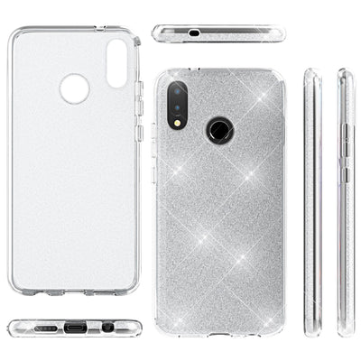 NALIA Glitzerhülle für Huawei P20 Lite – Funkelnder Glitzer-Look & Grip – SHINEPOP (Silikon Case) – Marke aus Berlin Gold NALIA Protective Hülle