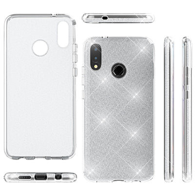 NALIA Glitzerhülle für Huawei P20 Lite – Funkelnder Glitzer-Look & Grip – SHINEPOP (Silikon Case) – Marke aus Berlin Gold NALIA Protective Hülle