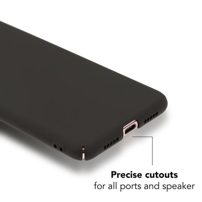 Huawei P20 Handy Hülle von NALIA Dünnes Hard Case Schutz Etui Slim Matt Cover Schwarz NALIA SlimFit Hülle