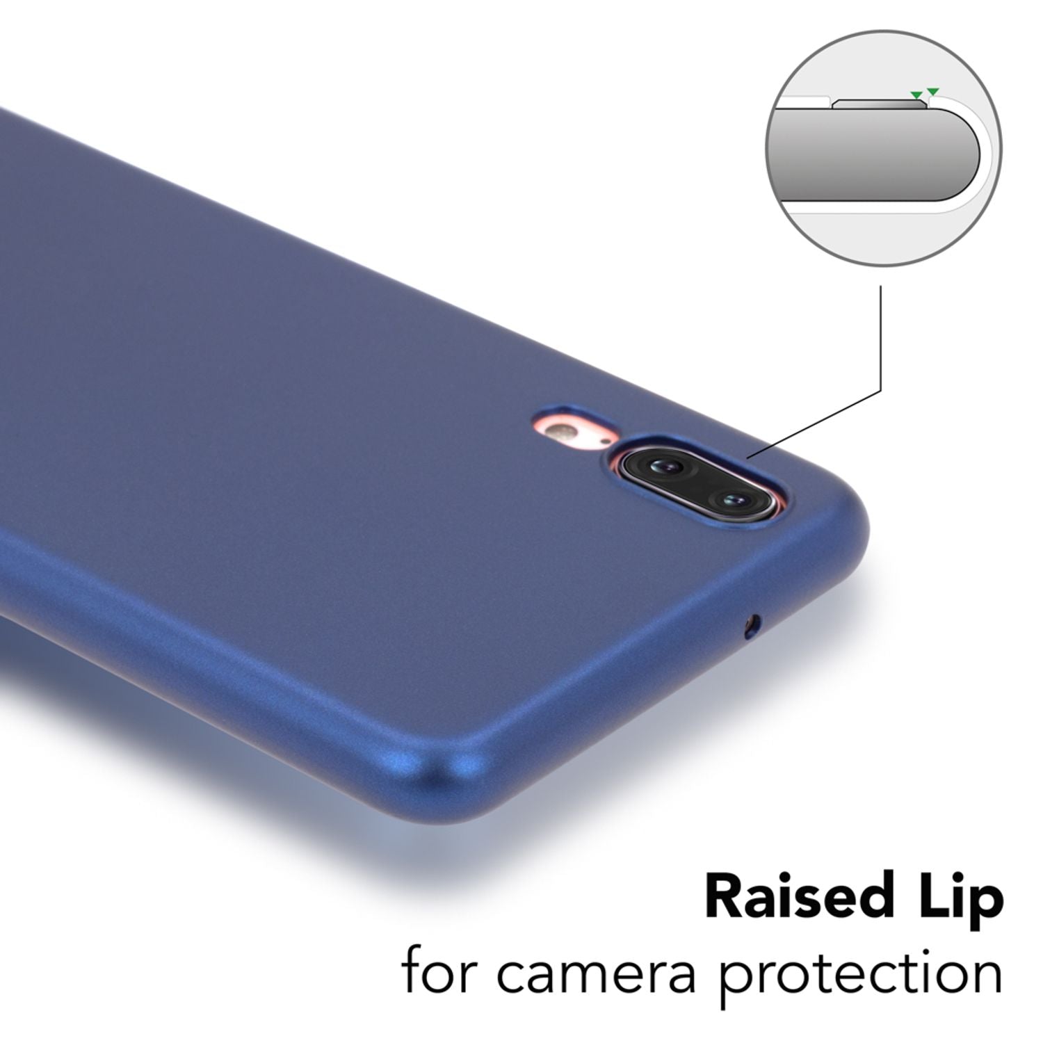 Huawei P20 Handy Hülle von NALIA Dünnes Hard Case Schutz Etui Slim Matt Cover Schwarz NALIA SlimFit Hülle