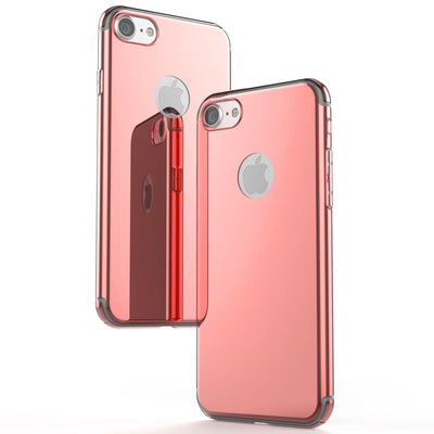 NALIA Spiegel Handyhülle kompatibel mit iPhone 7, Ultra-Slim Cover Mirror Case Hardcase, Dünne Schutzhülle Backcover verspiegelt, Handy-Tasche Bumper Phone Etui NALIA SlimFit Hülle