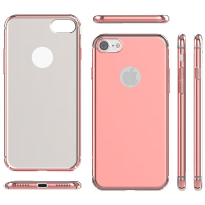NALIA Spiegel Handyhülle kompatibel mit iPhone 7, Ultra-Slim Cover Mirror Case Hardcase, Dünne Schutzhülle Backcover verspiegelt, Handy-Tasche Bumper Phone Etui NALIA SlimFit Hülle