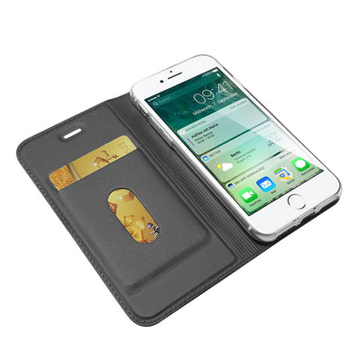 NALIA Klapphülle kompatibel mit iPhone SE 2022 / SE 2020 / 8 / 7, Flip Case Kunst-Leder Handyhülle Hard Cover Etui 360 Grad Hülle, Handy-Tasche Phone Book Bumper Wallet Klappbar Rose Gold NALIA Protective Hülle