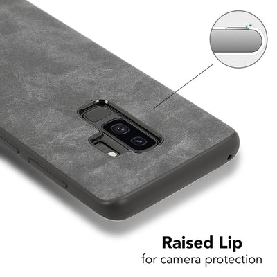 NALIA Kunstleder Handyhülle kompatibel mit Samsung Galaxy S9 Plus, stoßfeste Schutzhülle Case, Dünne Handyhülle Handy-Tasche, Slim Soft-Cover Backcover Phone Etui Bumper