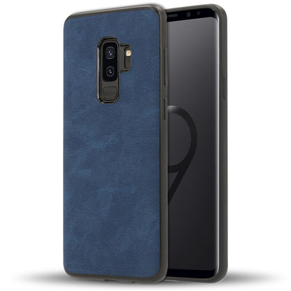 Samsung Galaxy S9 Plus Kunstleder Hülle von NALIA, Schutzhülle Dünne Handy Hülle Blau NALIA