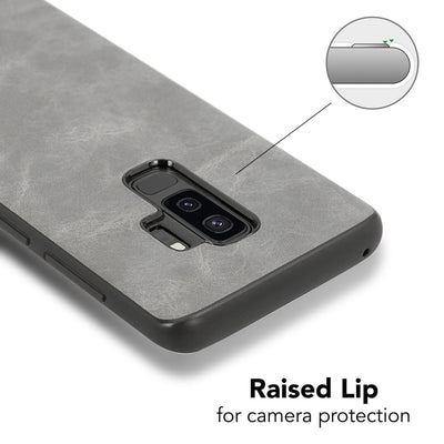 NALIA Kunstleder Handyhülle kompatibel mit Samsung Galaxy S9 Plus, stoßfeste Schutzhülle Case, Dünne Handyhülle Handy-Tasche, Slim Soft-Cover Backcover Phone Etui Bumper