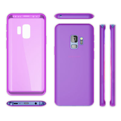 NALIA 360 Grad Hülle kompatibel mit Samsung Galaxy S9, Full Cover Handyhülle mit Schutzglas Doppel-Schutz, Dünnes Case Silikon Etui, Transparenter Displayschutz & Rückseite Schwarz NALIA Protective Hülle