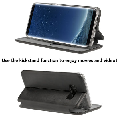 Samsung Galaxy S8 Flipcase von NALIA, Slim Handy Hülle Flip Case mit Magnet