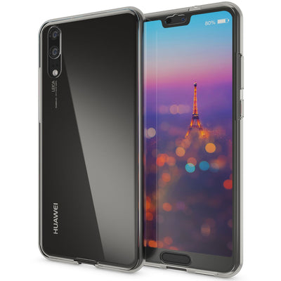 NALIA 360 Grad Handyhülle kompatibel mit Huawei P20, Full-Cover vorne hinten Hülle Doppel-Schutz, Dünn Ganzkörper Case Silikon Etui Handytasche Transparent Displayschutz Rückseite NALIA Protective Hülle