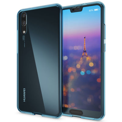 NALIA 360 Grad Handyhülle kompatibel mit Huawei P20, Full-Cover vorne hinten Hülle Doppel-Schutz, Dünn Ganzkörper Case Silikon Etui Handytasche Transparent Displayschutz Rückseite NALIA Protective Hülle