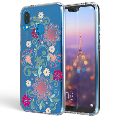 NALIA Handyhülle kompatibel mit Huawei P20 Lite, Slim Silikon Motiv Cover Case Crystal Schutzhülle Dünn Durchsichtig, Etui Handy-Tasche Backcover Transparent Bumper NALIA SlimFit Hülle