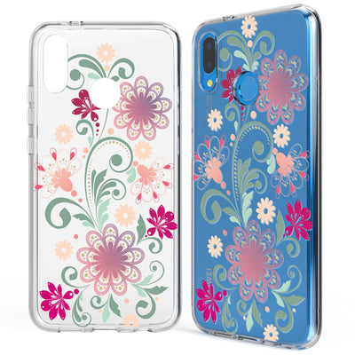 NALIA Handyhülle kompatibel mit Huawei P20 Lite, Slim Silikon Motiv Cover Case Crystal Schutzhülle Dünn Durchsichtig, Etui Handy-Tasche Backcover Transparent Bumper NALIA SlimFit Hülle