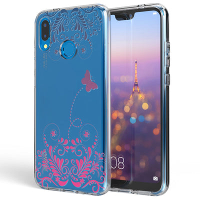 NALIA Handyhülle kompatibel mit Huawei P20 Lite, Slim Silikon Motiv Cover Case Crystal Schutzhülle Dünn Durchsichtig, Etui Handy-Tasche Backcover Transparent Bumper NALIA SlimFit Hülle