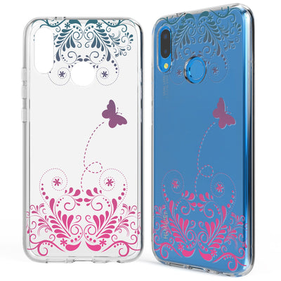 NALIA Handyhülle kompatibel mit Huawei P20 Lite, Slim Silikon Motiv Cover Case Crystal Schutzhülle Dünn Durchsichtig, Etui Handy-Tasche Backcover Transparent Bumper NALIA SlimFit Hülle