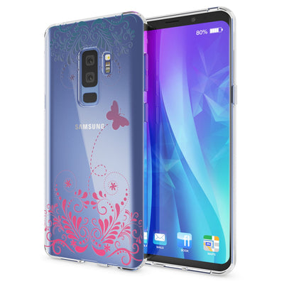 NALIA Handyhülle kompatibel mit Samsung Galaxy S9 Plus, Slim Silikon Motiv Case Schutzhülle Dünn Durchsichtig, Etui Handy-Tasche Back-Cover Transparent Bumper NALIA SlimFit Hülle