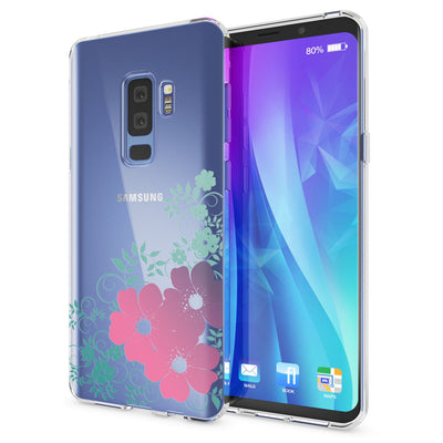 NALIA Handyhülle kompatibel mit Samsung Galaxy S9 Plus, Slim Silikon Motiv Case Schutzhülle Dünn Durchsichtig, Etui Handy-Tasche Back-Cover Transparent Bumper NALIA SlimFit Hülle