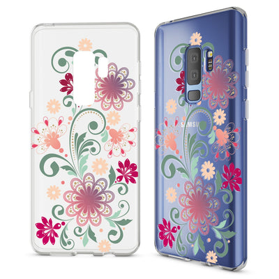 NALIA Handyhülle kompatibel mit Samsung Galaxy S9 Plus, Slim Silikon Motiv Case Schutzhülle Dünn Durchsichtig, Etui Handy-Tasche Back-Cover Transparent Bumper NALIA SlimFit Hülle