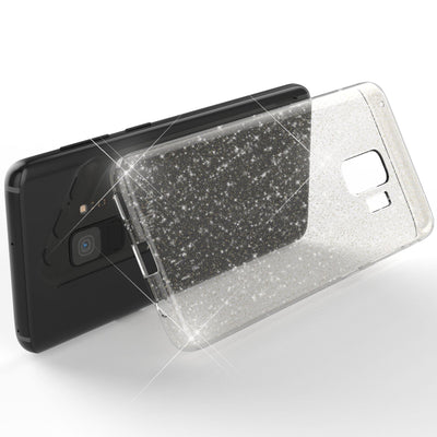 NALIA Glitzerhülle für Samsung Galaxy S9 – Funkelndes Silikon Case – DAZZLIN (Transparent & Stoßfest) – Marke aus Berlin Transparent NALIA Transparente Hülle