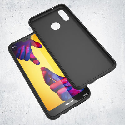 NALIA Neon Silikonhülle für Huawei P20 Lite – Soft-Touch & Signal-Neon – NEONSHOCK (Matte Schutzhülle) – Marke aus Berlin Schwarz NALIA Neon Hülle
