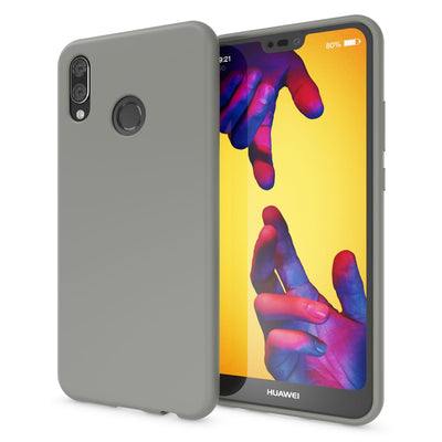 NALIA Neon Silikonhülle für Huawei P20 Lite – Soft-Touch & Signal-Neon – NEONSHOCK (Matte Schutzhülle) – Marke aus Berlin Grau NALIA Neon Hülle