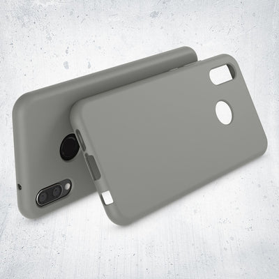 NALIA Neon Silikonhülle für Huawei P20 Lite – Soft-Touch & Signal-Neon – NEONSHOCK (Matte Schutzhülle) – Marke aus Berlin Grau NALIA Neon Hülle