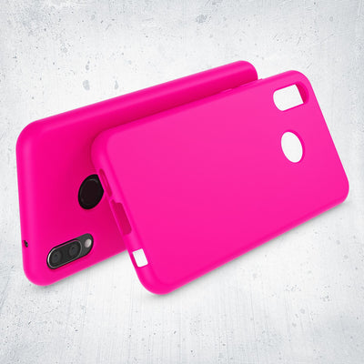 NALIA Neon Silikonhülle für Huawei P20 Lite – Soft-Touch & Signal-Neon – NEONSHOCK (Matte Schutzhülle) – Marke aus Berlin Pink NALIA Neon Hülle