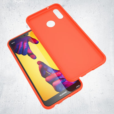 NALIA Neon Silikonhülle für Huawei P20 Lite – Soft-Touch & Signal-Neon – NEONSHOCK (Matte Schutzhülle) – Marke aus Berlin Pink NALIA Neon Hülle