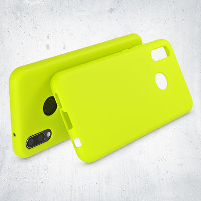 NALIA Neon Silikonhülle für Huawei P20 Lite – Soft-Touch & Signal-Neon – NEONSHOCK (Matte Schutzhülle) – Marke aus Berlin Gelb NALIA Neon Hülle