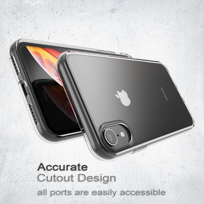 NALIA Transparente Silikonhülle für iPhone XR – Anti-Gelb & Rutschfest – GLAZE (Handyhülle Kristallklar, Schlank & Stoßfest) – Marke aus Berlin Default Title NALIA Transparente Hülle