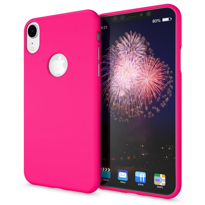 NALIA Neon Silikonhülle für iPhone XR – Soft-Touch & Signal-Neon – NEONSHOCK (Matte Schutzhülle) – Marke aus Berlin Grün NALIA Protective Hülle