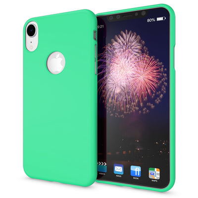 NALIA Neon Silikonhülle für iPhone XR – Soft-Touch & Signal-Neon – NEONSHOCK (Matte Schutzhülle) – Marke aus Berlin Grün NALIA Protective Hülle