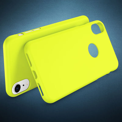 NALIA Neon Silikonhülle für iPhone XR – Soft-Touch & Signal-Neon – NEONSHOCK (Matte Schutzhülle) – Marke aus Berlin Orange NALIA Protective Hülle