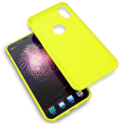 NALIA Neon Silikonhülle für iPhone XR – Soft-Touch & Signal-Neon – NEONSHOCK (Matte Schutzhülle) – Marke aus Berlin Orange NALIA Protective Hülle