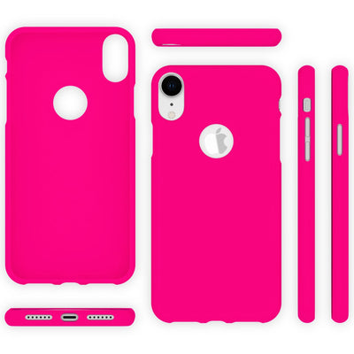 NALIA Neon Silikonhülle für iPhone XR – Soft-Touch & Signal-Neon – NEONSHOCK (Matte Schutzhülle) – Marke aus Berlin Orange NALIA Protective Hülle