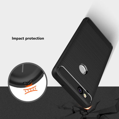 NALIA Silikonhülle für Google Pixel 2 – Rutschfest & Matt – VORTEX (Gebürstete Optik & Carbon Design) – Marke aus Berlin Default Title NALIA Protective Hülle