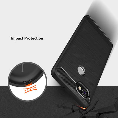 NALIA Silikonhülle für Google Pixel 2 XL – Rutschfest & Matt – VORTEX (Gebürstete Optik & Carbon Design) – Marke aus Berlin Default Title NALIA Protective Hülle