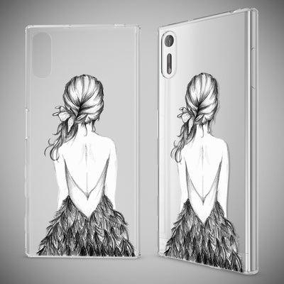 NALIA Handyhülle kompatibel mit Sony Xperia XZ, Slim Silikon Motiv Case Phone Cover Crystal Schutzhülle Dünn Durchsichtig, Etui Handy-Tasche Transparent Backcover Bumper Berlin Skyline NALIA Protective Hülle
