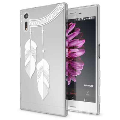 NALIA Handyhülle kompatibel mit Sony Xperia XZ, Slim Silikon Motiv Case Phone Cover Crystal Schutzhülle Dünn Durchsichtig, Etui Handy-Tasche Transparent Backcover Bumper Butterfly Princess NALIA Protective Hülle