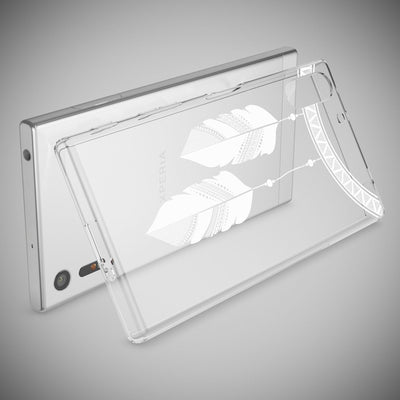 NALIA Handyhülle kompatibel mit Sony Xperia XZ, Slim Silikon Motiv Case Phone Cover Crystal Schutzhülle Dünn Durchsichtig, Etui Handy-Tasche Transparent Backcover Bumper Butterfly Princess NALIA Protective Hülle