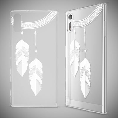 NALIA Handyhülle kompatibel mit Sony Xperia XZ, Slim Silikon Motiv Case Phone Cover Crystal Schutzhülle Dünn Durchsichtig, Etui Handy-Tasche Transparent Backcover Bumper Butterfly Princess NALIA Protective Hülle