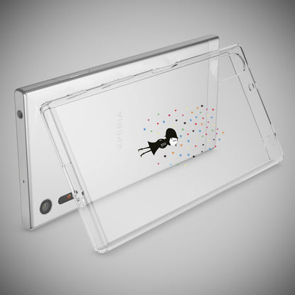 Sony Xperia XZ Handy Hülle von NALIA, Silikon TPU Motiv Case Cover Bumper Dünn Butterfly Princess NALIA