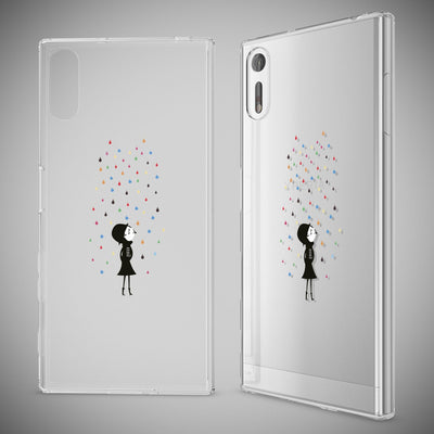 NALIA Handyhülle kompatibel mit Sony Xperia XZ, Slim Silikon Motiv Case Phone Cover Crystal Schutzhülle Dünn Durchsichtig, Etui Handy-Tasche Transparent Backcover Bumper Butterfly Princess NALIA Protective Hülle