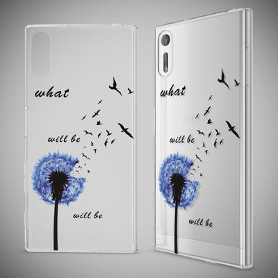 NALIA Handyhülle kompatibel mit Sony Xperia XZ, Slim Silikon Motiv Case Phone Cover Crystal Schutzhülle Dünn Durchsichtig, Etui Handy-Tasche Transparent Backcover Bumper Butterfly Princess NALIA Protective Hülle