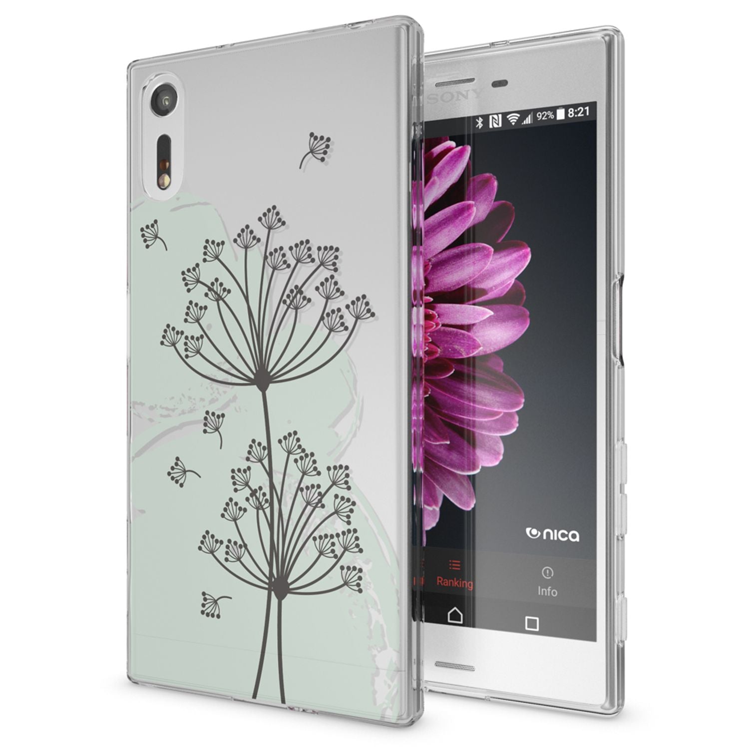 Sony Xperia XZ Handy Hülle von NALIA, Silikon TPU Motiv Case Cover Bumper Dünn Butterfly Princess NALIA