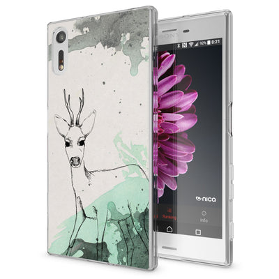 NALIA Handyhülle kompatibel mit Sony Xperia XZ, Slim Silikon Motiv Case Phone Cover Crystal Schutzhülle Dünn Durchsichtig, Etui Handy-Tasche Transparent Backcover Bumper Butterfly Princess NALIA Protective Hülle