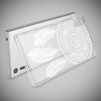 NALIA Handyhülle kompatibel mit Sony Xperia XZ, Slim Silikon Motiv Case Phone Cover Crystal Schutzhülle Dünn Durchsichtig, Etui Handy-Tasche Transparent Backcover Bumper Butterfly Princess NALIA Protective Hülle