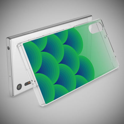 NALIA Handyhülle kompatibel mit Sony Xperia XZ, Slim Silikon Motiv Case Phone Cover Crystal Schutzhülle Dünn Durchsichtig, Etui Handy-Tasche Transparent Backcover Bumper Green Forest NALIA Protective Hülle